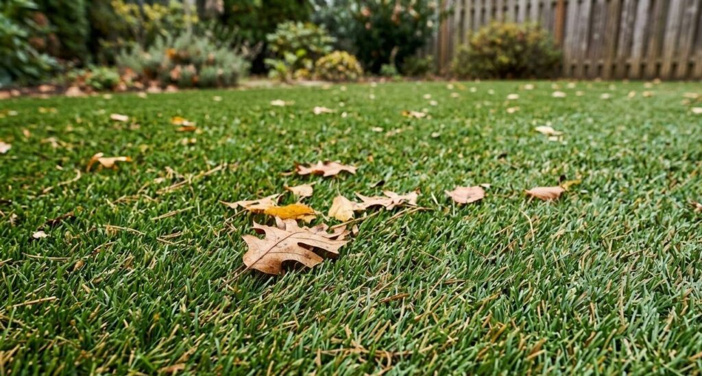 Leaves and organic debris